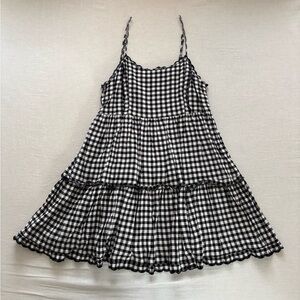 Urban Outfitters Black and White Checkered Mini Dress